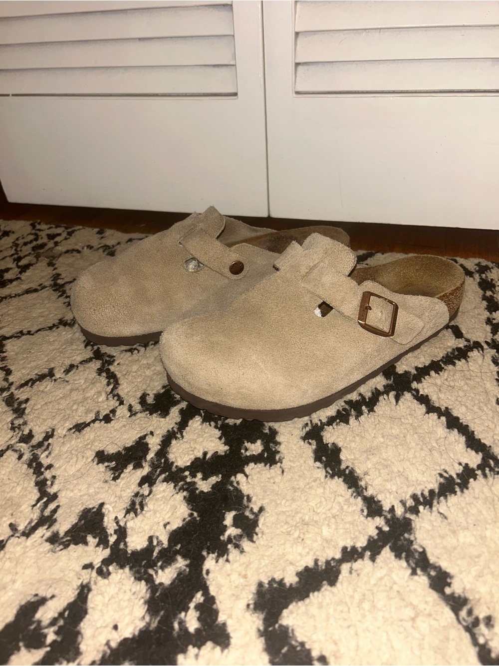 Birkenstock Boston Clogs in Beige - Picture 2 of 3